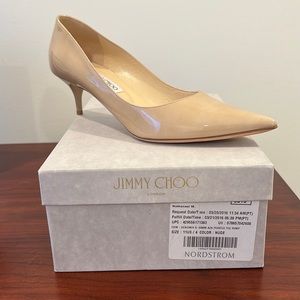 NIB Jimmy Choo Nude Patent pump Sz 41